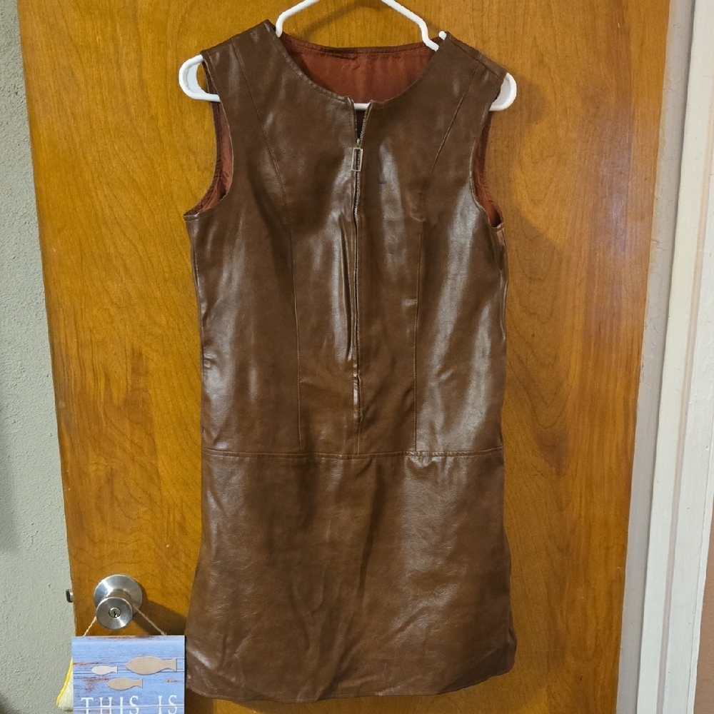 Vintage Sears Junior Bazaar Brown Gogo Style Dress Size 11 : B